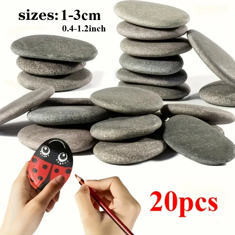 Aquarium Marine Tank - 20Pcs 자연 강 바위 회색-검은 색