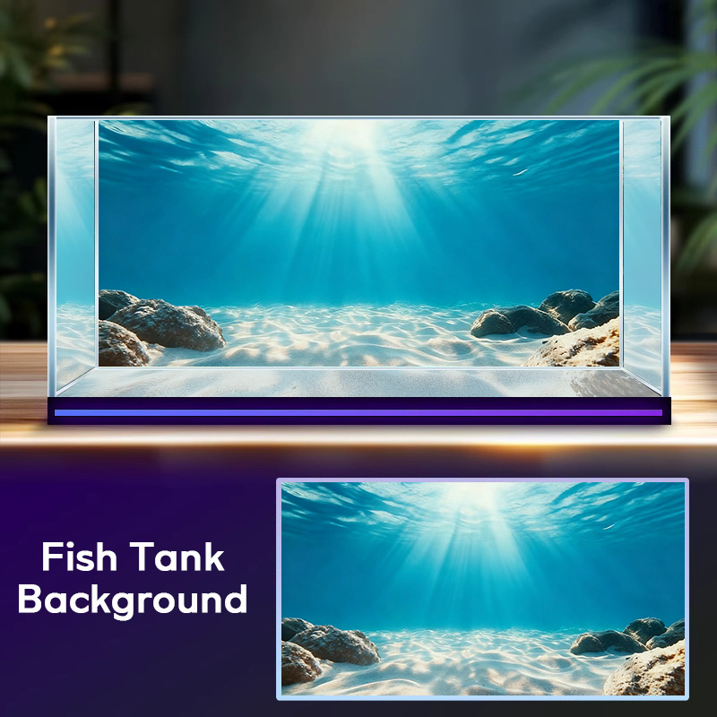 Marine Aquarium Glue - 푸른 바다 투명 모래, 어항 배경