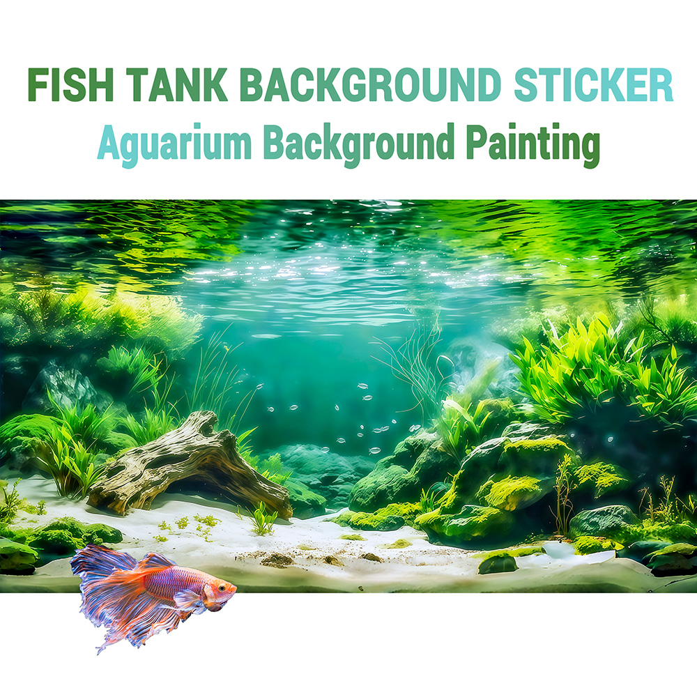 Marine Aquarium Glue - 하단의 강 분지, 어항 배경 그림,