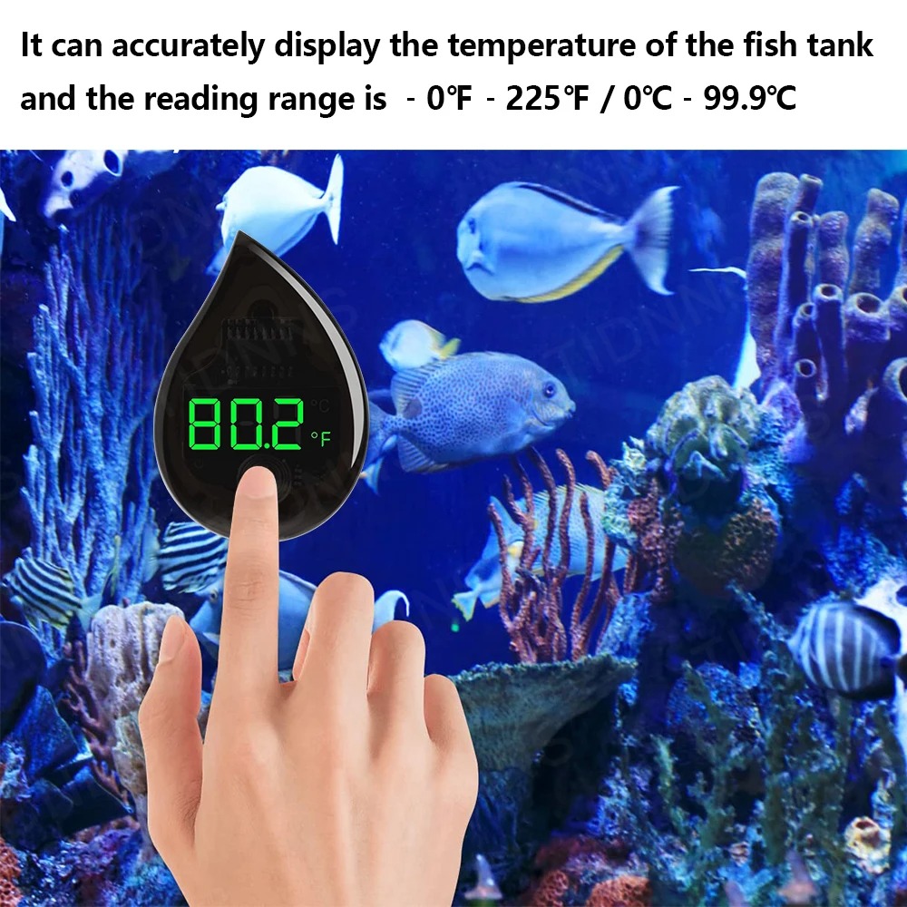 수족관 자체 접착식 온도계 LCD 디지털 어항 미니 온 - Marine Aquarium Glue 리뷰 및 가격