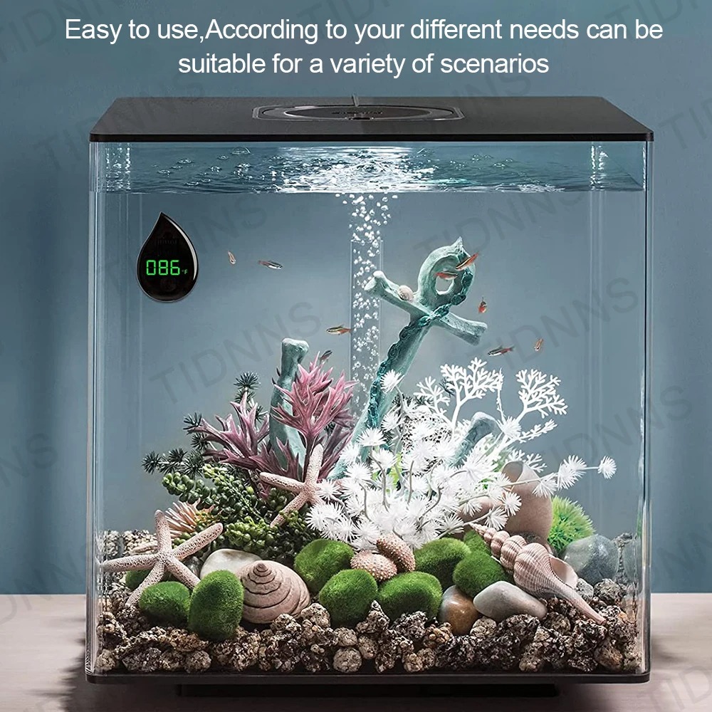 수족관 자체 접착식 온도계 LCD 디지털 어항 미니 온 - Marine Aquarium Glue 리뷰 및 가격