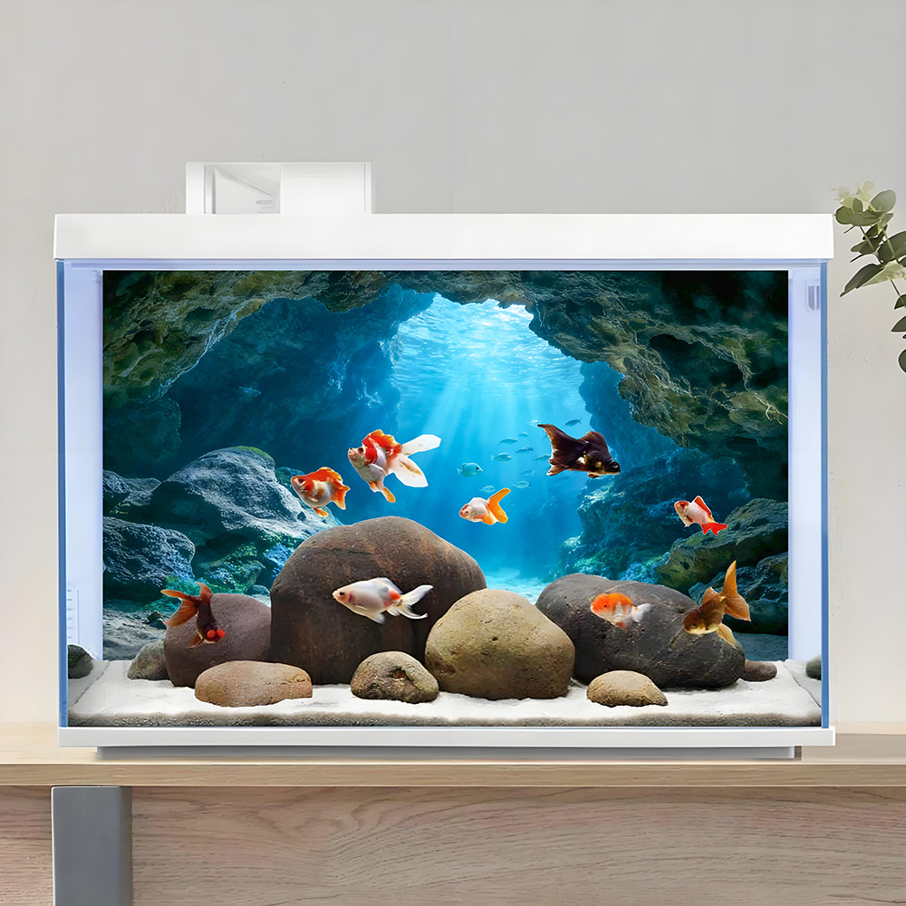 심해 블루홀, 어항 배경화면, 수족관 페인팅 스티커,  - Marine Aquarium Glue 리뷰 및 가격