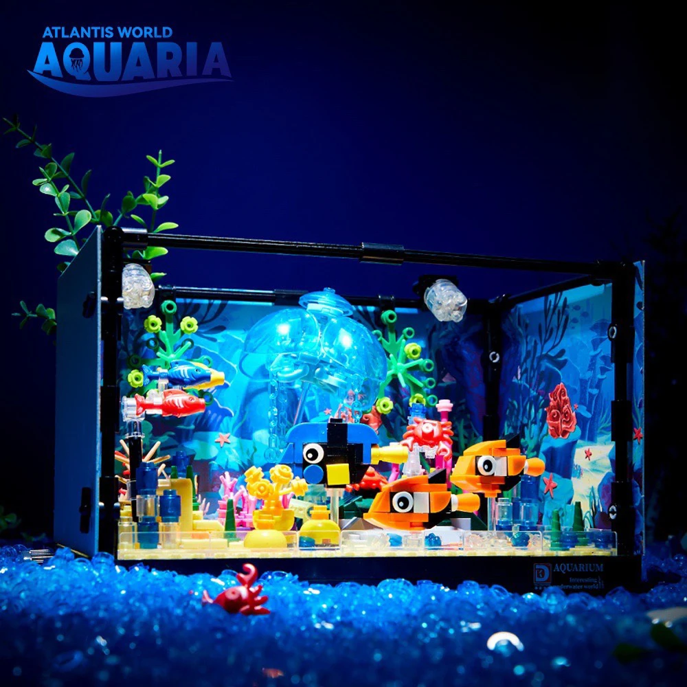 아이디어 시리즈 수족관 해양 동물 조립 블록 창의적 전 - Aquarium Marine 리뷰 및 가격