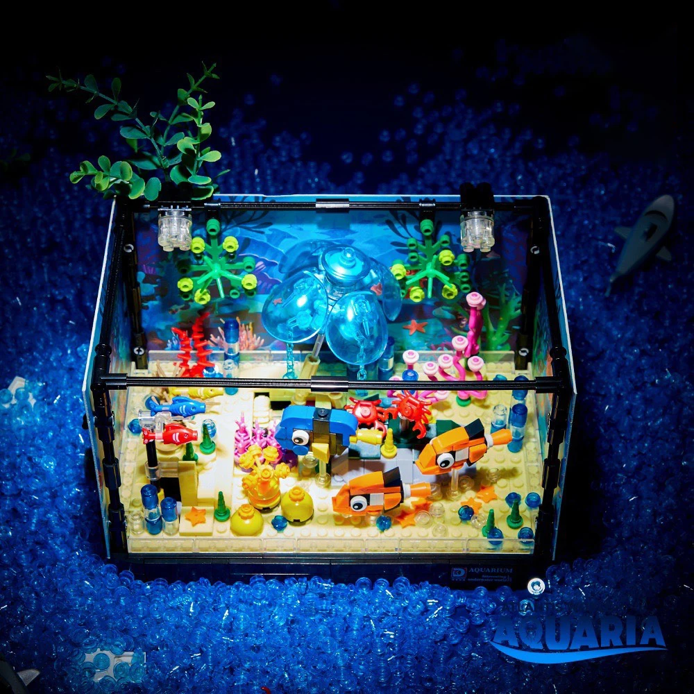 아이디어 시리즈 수족관 해양 동물 조립 블록 창의적 전 - Aquarium Marine 리뷰 및 가격