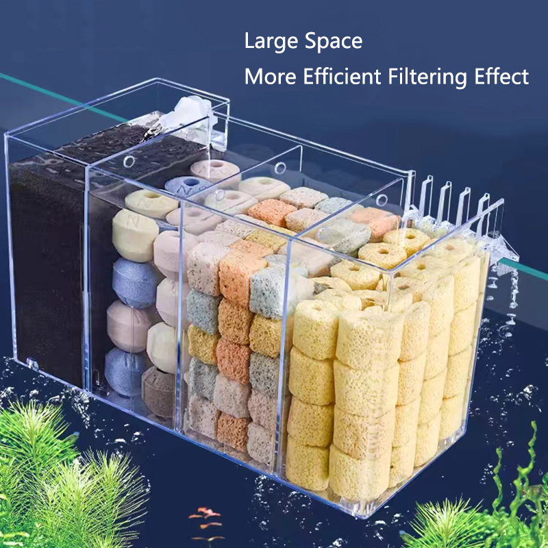 4 in 1 수조 외부 필터 상자 아크릴 필터 건식 및 - Marine Aquarium Overflow Box 리뷰 및 가격