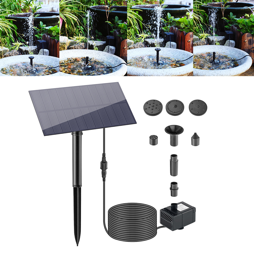 스테이크와 5W 5V 물 분수 정원 장식 태양 광 패널 - Aquarium Marine Tank 리뷰 및 가격