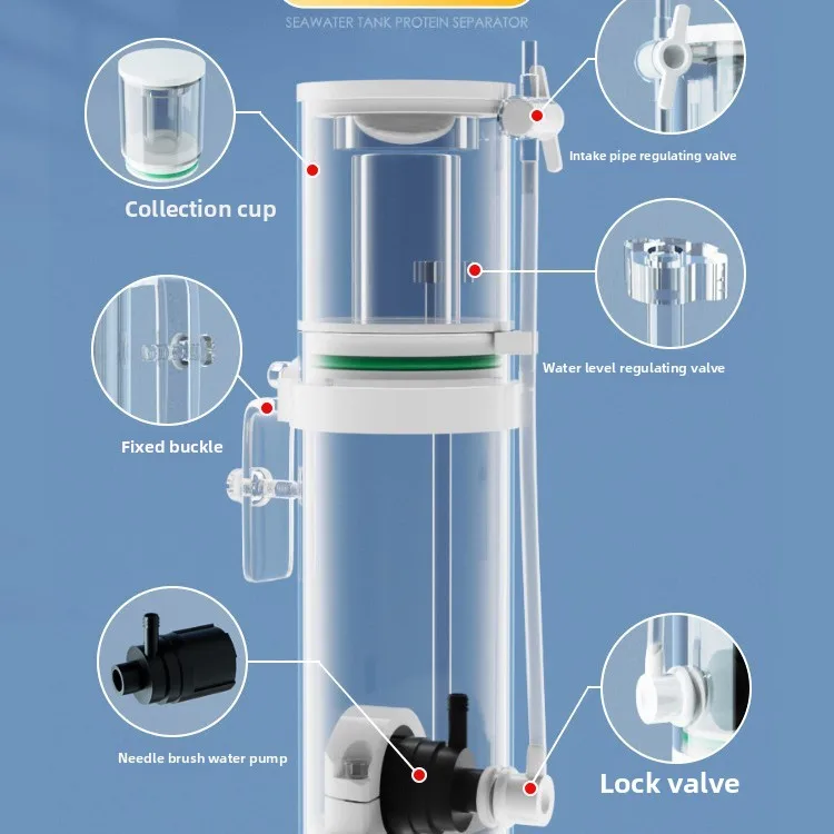 110V-240V 신형 미니 수족관 단백질 분리기 해수 - Marine Aquarium Protein Skimmer 리뷰 및 가격