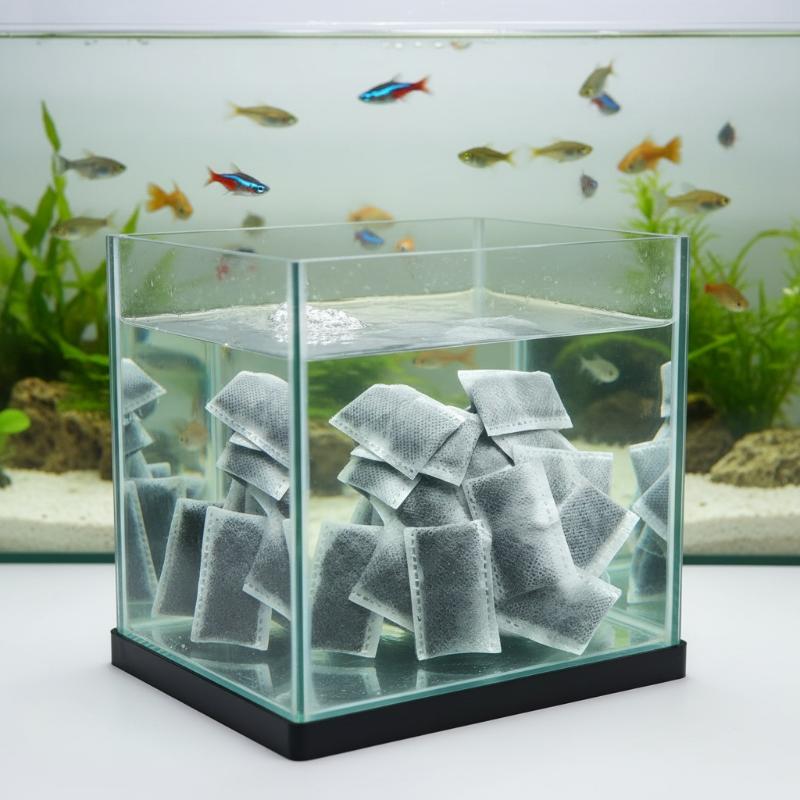 10/20/40pcs 수족관 활성탄 가방 물고기 탱크  - Marine Aquarium Overflow Box 리뷰 및 가격