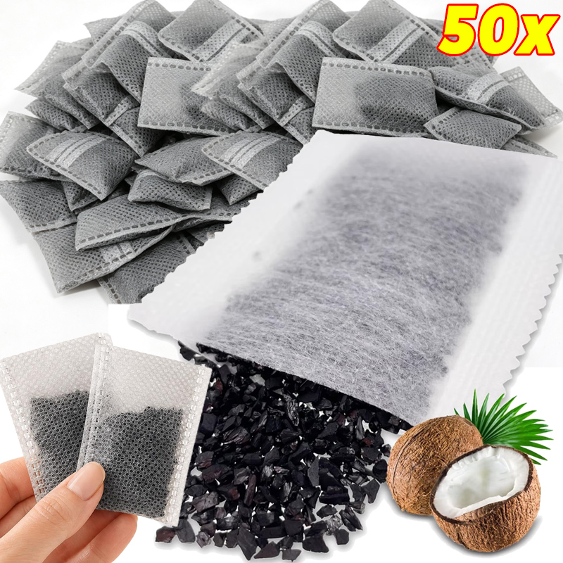 5/50x 활성탄 가방 천연 코코넛 숯 공기 청정제 냄 - Activated Carbon Bag 리뷰 및 가격