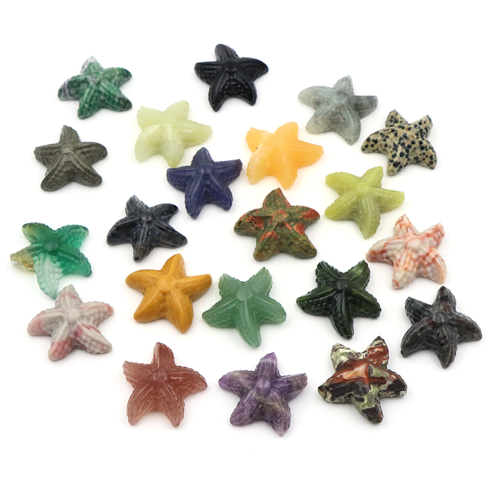 35mm 불가사리 모양 조각상 해양 동물 천연석 치유  - Aquarium Marine 리뷰 및 가격