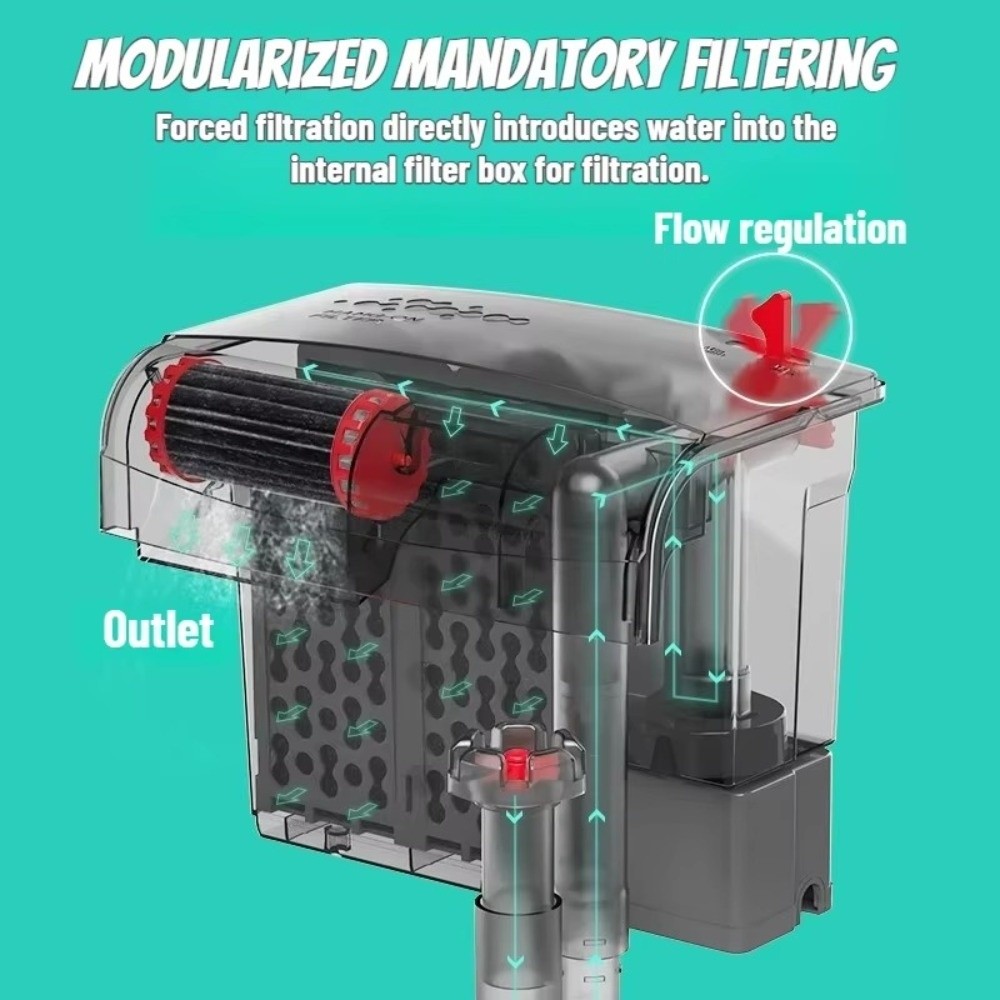3 in 1 어항 필터 무소음 작동 강력 여과 수족관  - Marine Aquarium Overflow Box 리뷰 및 가격
