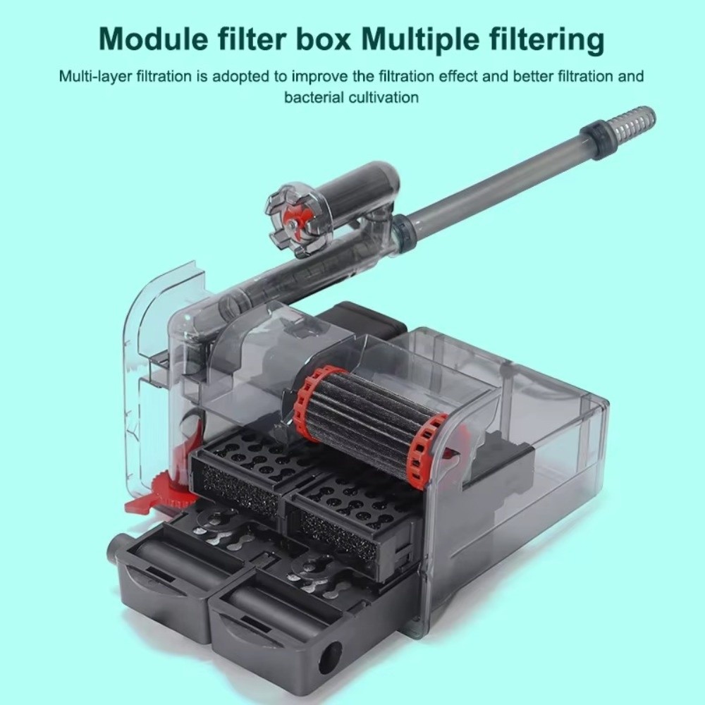 3 in 1 어항 필터 무소음 작동 강력 여과 수족관  - Marine Aquarium Overflow Box 리뷰 및 가격